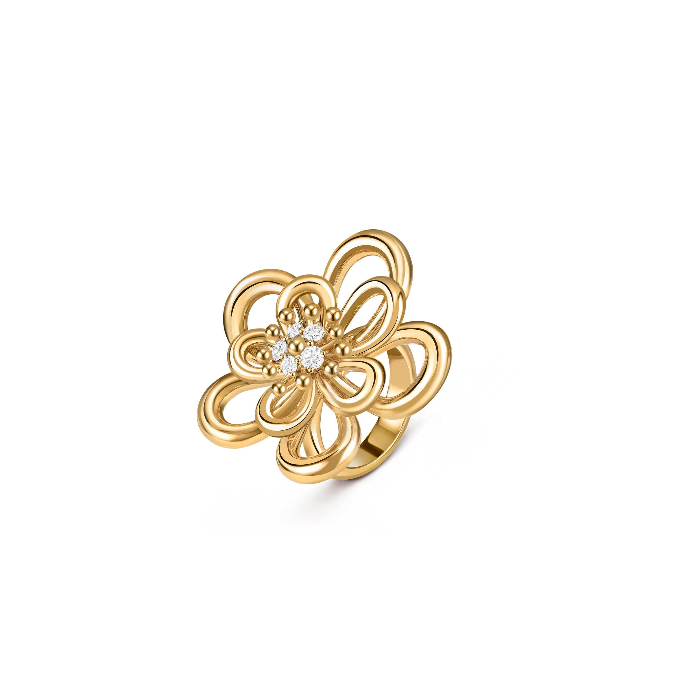VAN CLEEF ARPELS FLOWERLACE RING VCARPME300